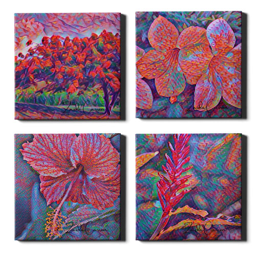 Canvas set de Flores de Puerto Rico